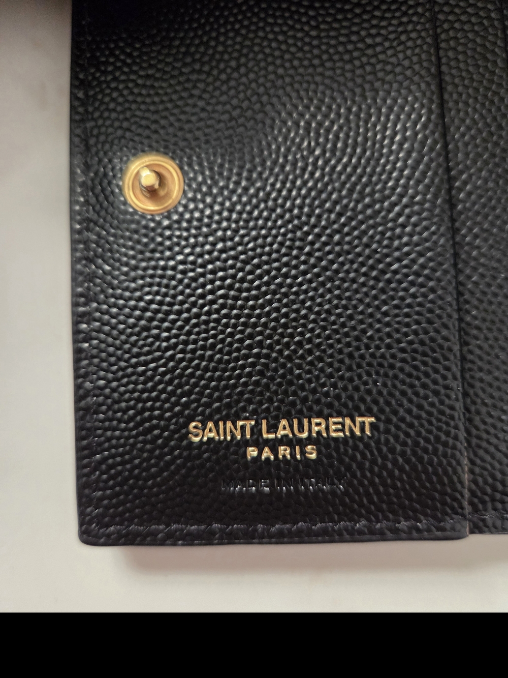 YSL Cassandre bi-fold wallet in grain de poudre leather - Picture 4 of 6